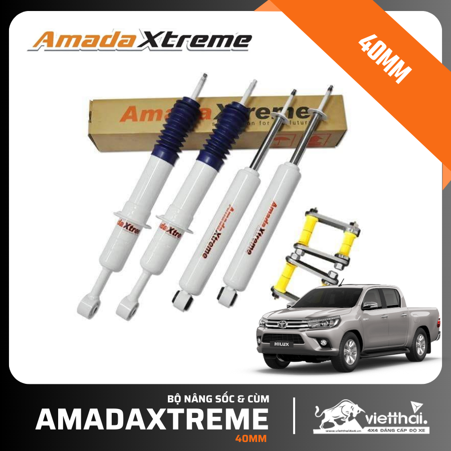 Bộ nâng sốc & cùm 40mm Amada Xtreme